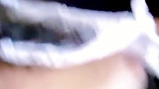 Horny Nathalie Vanadis masturbates with huge toys and gets cock in her hairy pussy