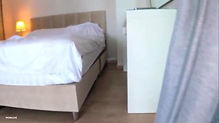 Step Mother flirts with Step Stepson while cleaning in the morning