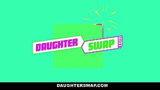 Hot teens Kobi Brian and Gina Valentina have fun with each other on the beach