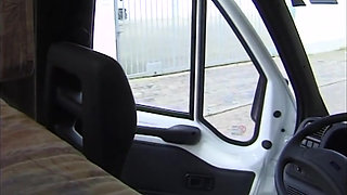 Sex in car with blonde cougar who likes facial end