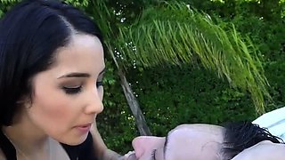 Sexy brunette and kinky blondes extreme threesome