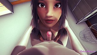 Disney's Raya manga POV porn - Raya gives handjob, blowjob, and gets fucked