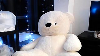 Blonde tight pussy babe solo toy fun in glamour masturbation