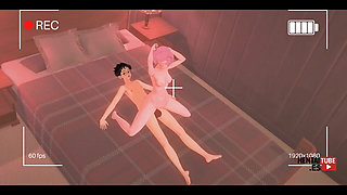 Dandadan Hentai - Aira Ridding Okarun's Dick - Asian Japanese Anime Manga