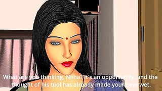 Neha Bhabhi Hot Indian Massage - Big Tits MILF Gets Fingered & Fucked by Masseur