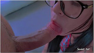 Guided Handjob With Cum On My Face! Student 18+ Cum