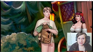 Epic handjob from Rose in a magical indie RPG adventure