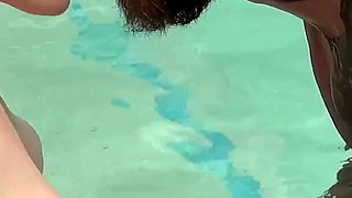 Hot Babe Samantha Bentley Takes Bwc Balls Deep in the Swimming Pool