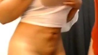 Arab and Latina Girls Flash in Public Places