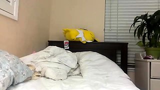 Small titted asian teen Sevil take a giant cock