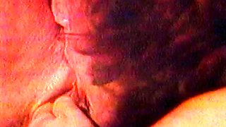 Petite lesbian babe duo licking and fingering pussy close up