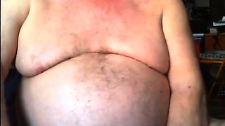 Silver Fox Strokes on Cam