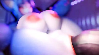 Hentai redhead gives blowjob and having sex