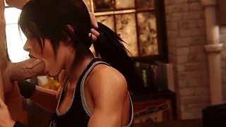 Horny 3D Slut Sucks and Fucks Co-Worker in Basement - Uncensored Anime Sex