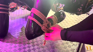 Suspended in Rope for a Good Fisting