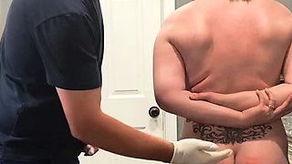 Naughty blonde femdom fetish hottie rams ass with strapon