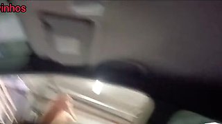Hot Redhead Fanny Sucks Ice Cream in Car - Outdoor Handjob Cumshot!