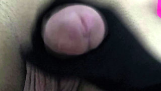 Indian wife uses hand gloves to masturbate husband and gets fucked in missionary, Shaved Indian pussy with shaved Husband