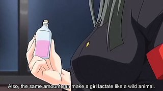 Crazy campus anime clip with uncensored big tits, lactation