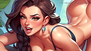 3d sex, struggling, ass-fuck