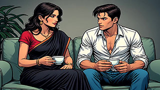 Old Friend Drains Water From Married Friend's Pussy