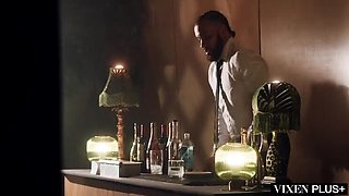 Agatha Vega Dominates Waiter With Deep Throat Blowjob & Doggystyle Fucking