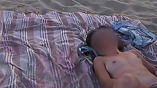 Caught! Pussy Flash: Teacher on Beach Masturbates and He Fingers Her to Orgasm! - Misscreamy