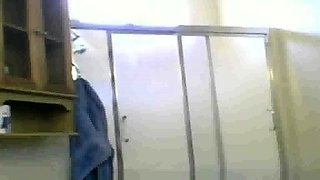 Mexican Aunt Maria spied on in the shower