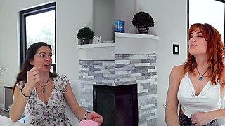 Redhead babe craves for lesbian sex