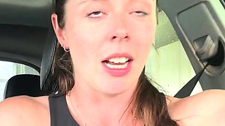 Having A Mind Blowing Orgasm In The CAR WASH