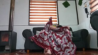 Stepmom Kelly Gets Horny Watching Movie - Fucks Step Son on Couch - BBW Hardcore Sex