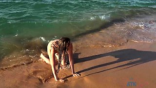 Busty big butt brunette enjoys a POV anal fuck