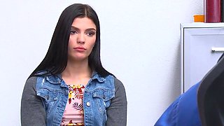 Busty teenager gets firm for her beautiful cop in a dark