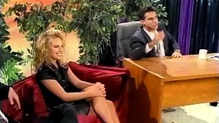 Sensual blonde with big boobs in sexy lingerie does blowjob