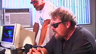 Blonde hottie drilled by the pool