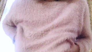 Big Boobed Blonde Masturbates With A Dildo In The Bathroom