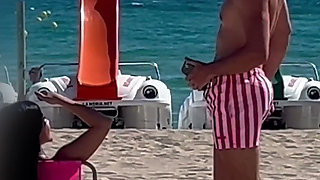 Hot Colombian Bikini Teen Gets Picked up in the Beach!
