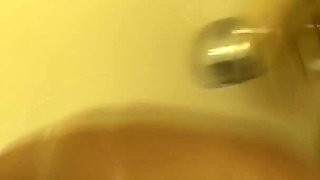 Angelica Enjoys Her Own Pee (backstage)
