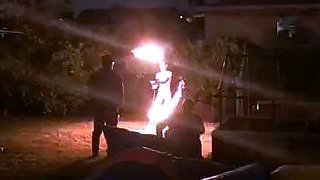 Big Boobed Blonde Masturbates With A Dildo In The Bathroom