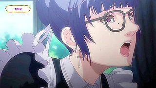 Pink haired cutie milks cock with food play & messy footjob ▰ Hentai Anime