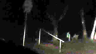 At Night on the Bus in the Parking