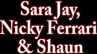 Watch glamour Sara Jay and Nicky Ferrari's smut