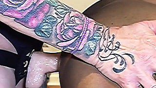 Double Penetration Fmf Threesome with Lesbian Strapon Fun & Male Pegging