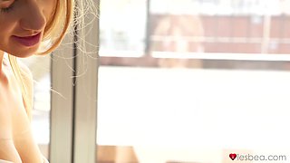 Alecia Fox's Young Blonde Passion Ignites Tight Lesbian Heat