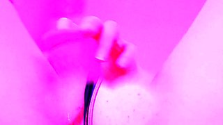 Stacked brunette goes solo toys and masturbation