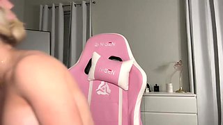 Sultry Siren's Wild Heat Ignites in Steamy Blonde Fetish Passion