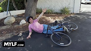 Big boobed paramedics Skylar Snow and alexa chains fix a biker's pulsing boner