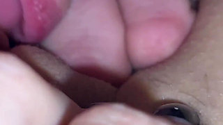 Shaved Pussy Licking 4K POV