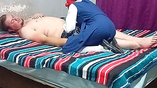 Black 18 Year Old School Girl Sucks Johnny's Cock in School Uniform