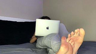 My live in slave was caught staring at my feet.
